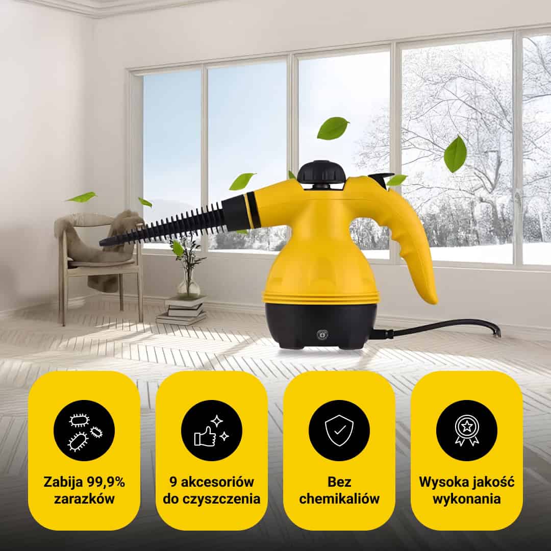 STEAMY® Parownica na sprężone powietrze – Wszystko w jednym z 9 ekskluzywnymi akcesoriami - obrazek 5