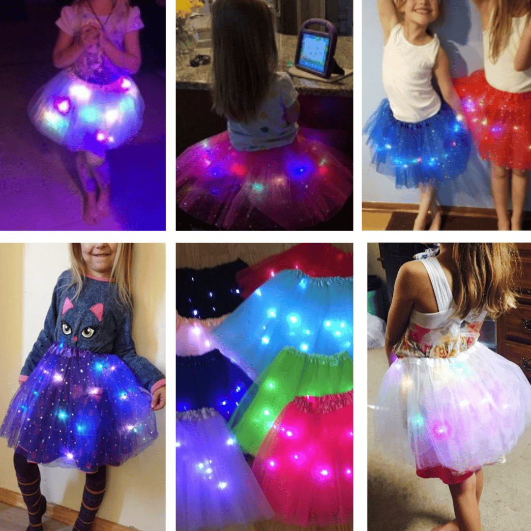 Spódniczka Tutu z wielokolorowymi światełkami LED - obrazek 3