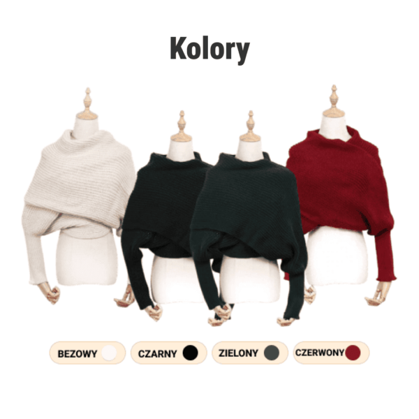 Alternative view of CozyWrap™ – Szalik 2-w-1, który zamienia się w sweter