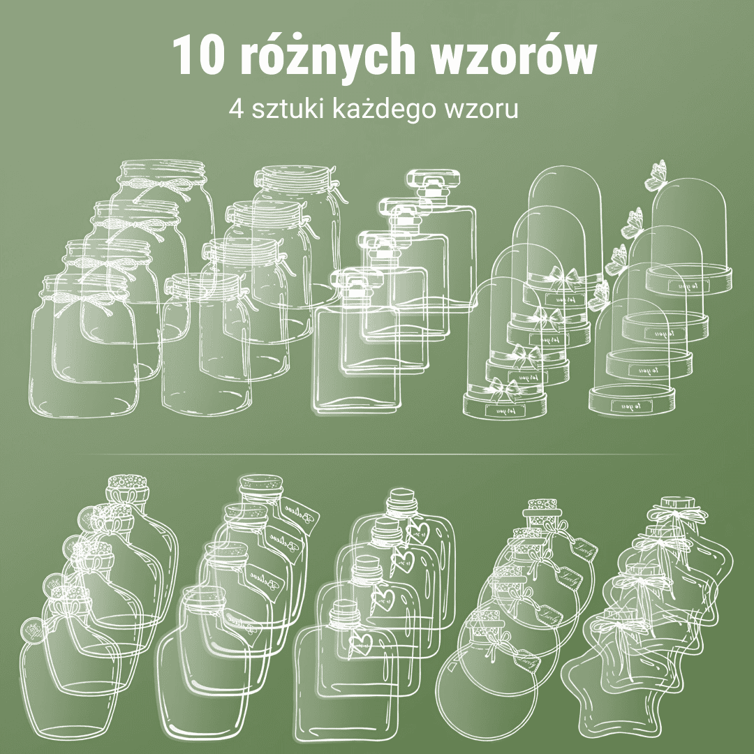 FLOWERMARKS™ PRZEZROCZYSTE ZAKŁADKI Z SUSZONYCH KWIATÓW - 80 SZT. 1+1 GRÁTIS! - obrazek 4