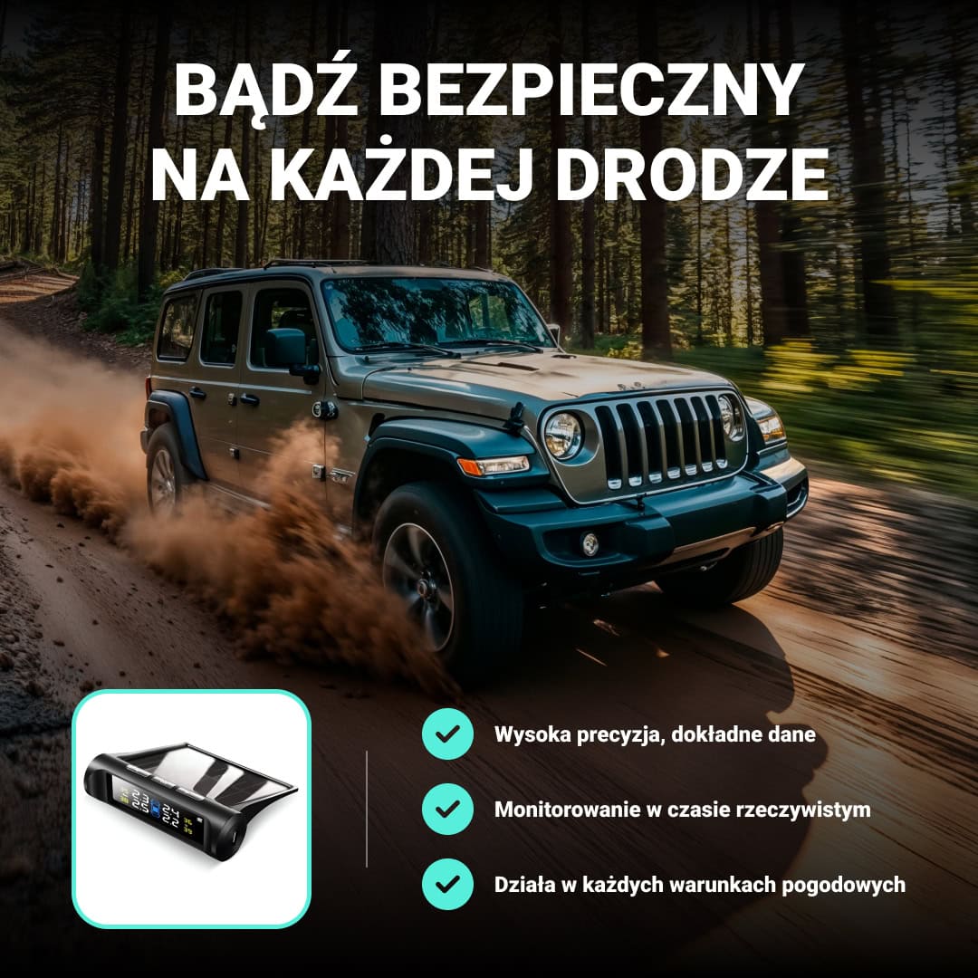 Riboton™ - Solarny System Monitorowania Ciśnienia Opon - obrazek 2