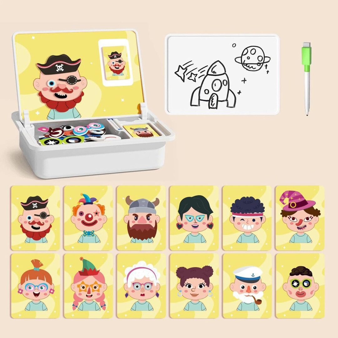 FaceBoard™ – Magnetyczna Tablica Puzzle do Twarzy - obrazek 4